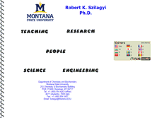 Tablet Screenshot of computational.chemistry.montana.edu