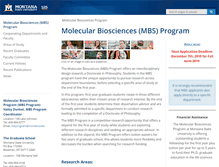 Tablet Screenshot of mbprogram.montana.edu