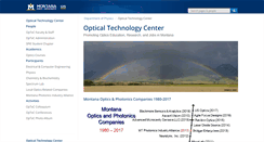 Desktop Screenshot of optec.montana.edu
