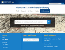 Tablet Screenshot of mobile.lib.montana.edu