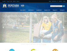 Tablet Screenshot of montana.edu