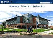 Tablet Screenshot of chemistry.montana.edu