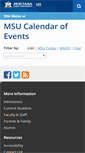Mobile Screenshot of calendar.msu.montana.edu