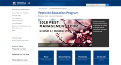 Desktop Screenshot of pesticides.montana.edu