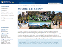 Tablet Screenshot of cls101.montana.edu