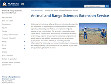 Tablet Screenshot of animalrangeextension.montana.edu